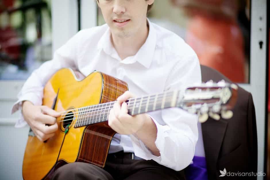 Benjamin professeur de guitare