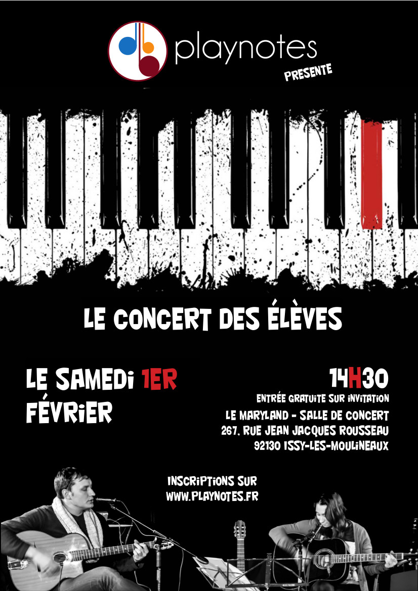 Affiche concert des élève